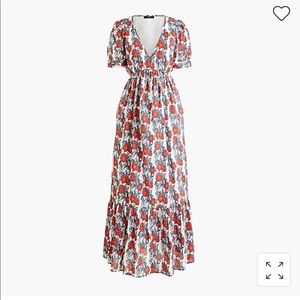 J.Crew Beachwear Poppy Print Maxi Dress